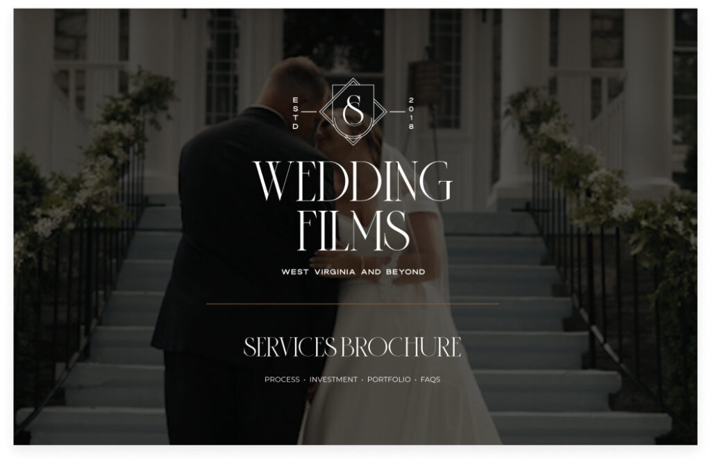 SC Wedding Films brochure template