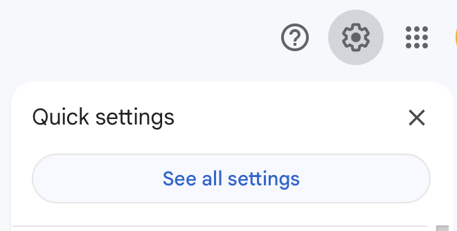 Gmail desktop settings