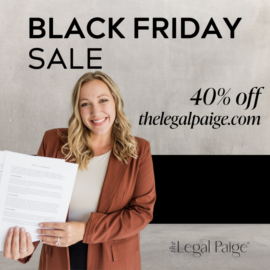 The Legal Paige Black Friday 2024